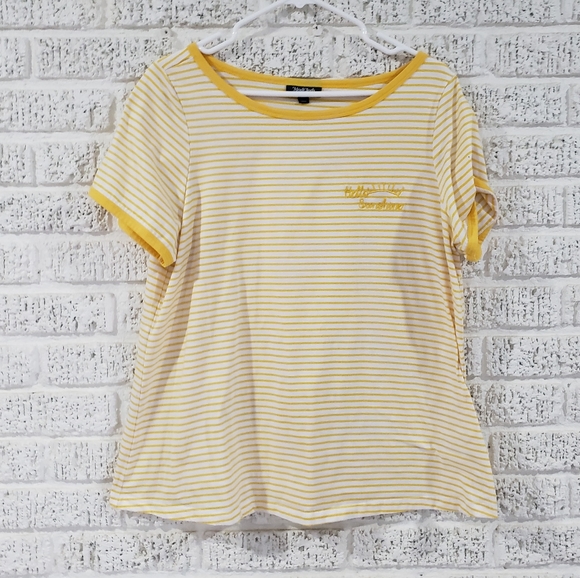 ModCloth Hello Sunshine Embroidered Ringer Tee - Picture 6 of 7